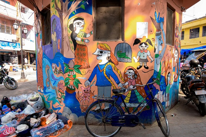 Janakpur: A City Steeped in Myth and Devotion 5 Mithila art is beautifully painted on walls and buildings all over the city