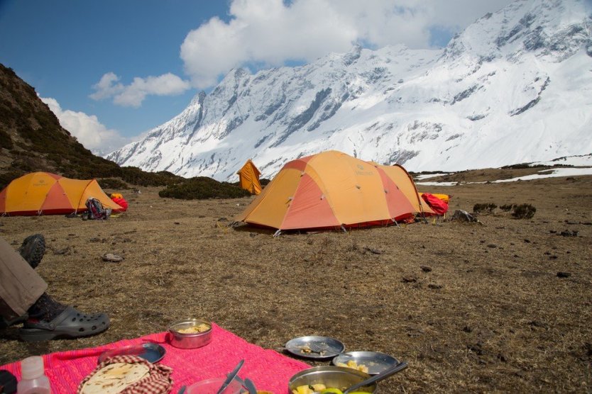 Manaslu Trek: Get Some Idea 4 Camping makes for a unique way for trekkers seeking a special Manaslu experience (Photo: Kim Bannister)