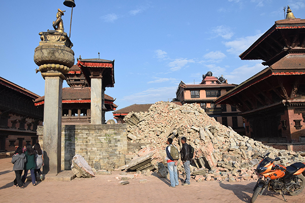 Bhaktapur Durbar Square: The Major Attractions 4 Chitrakar Batsala Devi after earthquake