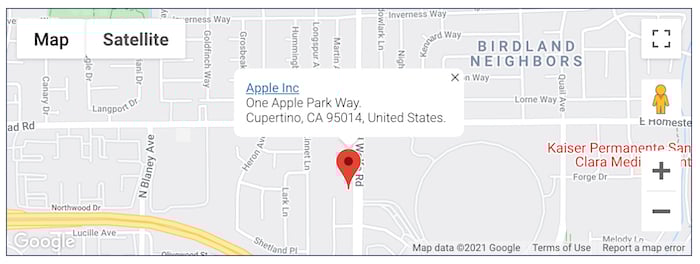 Apple tooltip custom content