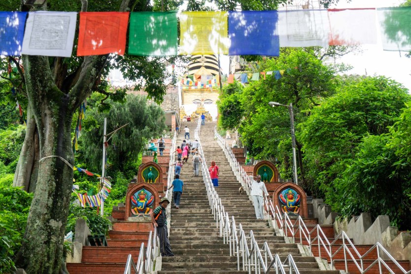 Get Inspired at Swayambhunath (Monkey Temple) 4 Steps of Swayambhunath