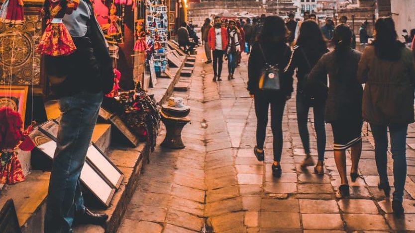 Thamel: Best Nightlife in Nepal 6 city road man people