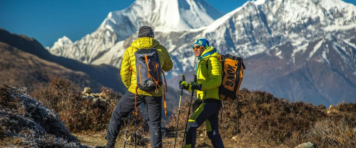 Prepping Your Body for Nepal Trek: Training, Diet & Supplements 1 climbers stopping on trail in mountains