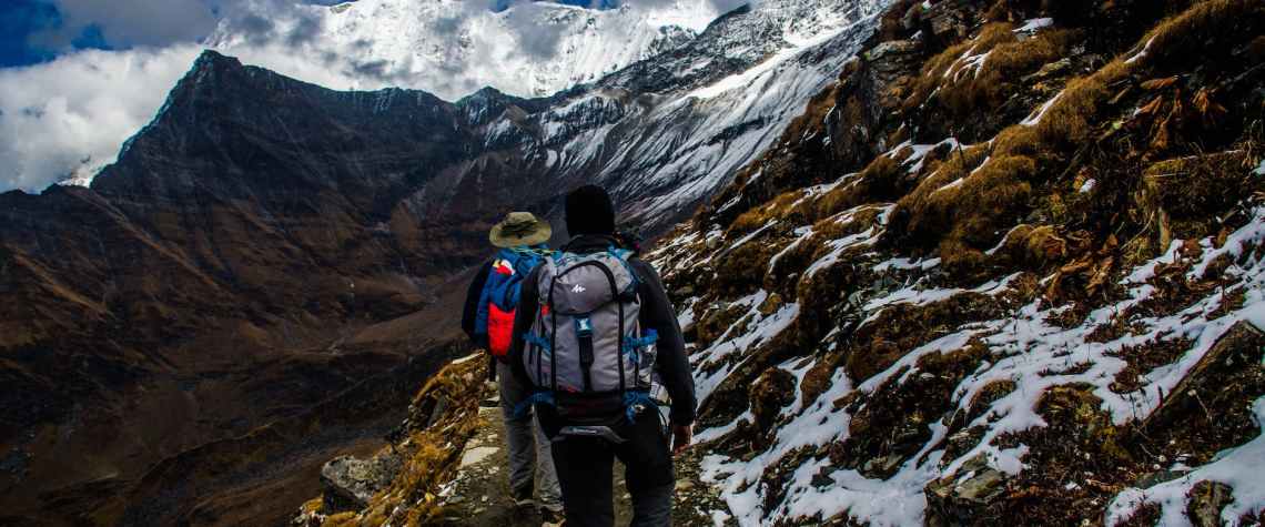 Best Winter Treks in Nepal: Unveiling Trek in Snow Weather 1 two mountaineers in mountain