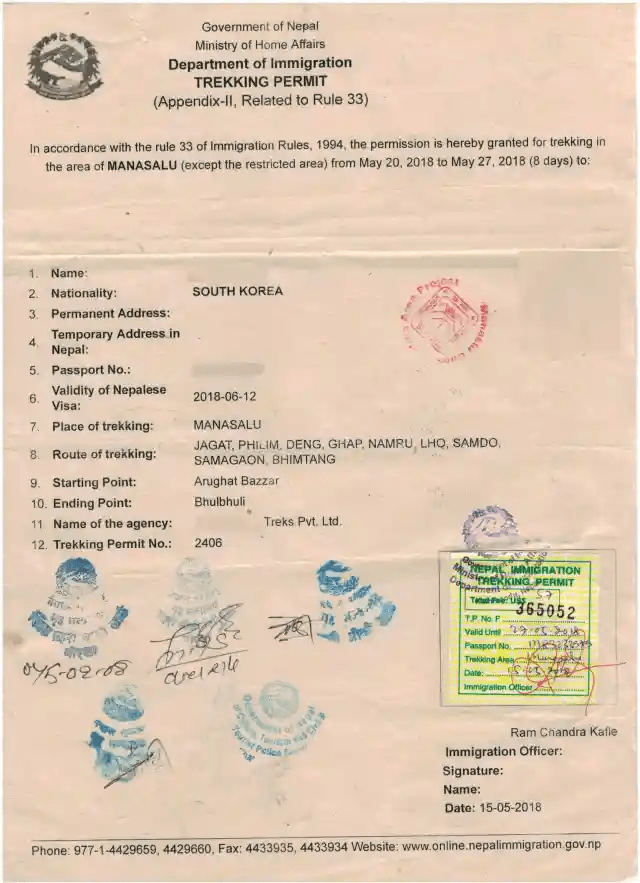 Guide to the Tsum Valley Permit 2 Manaslu Trekking Permit