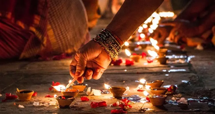 Tihar Festival: Exploring Nepal's Celebration of Lights 3 Diyas or small clay oil lamps are lit in houses and temples across the country.